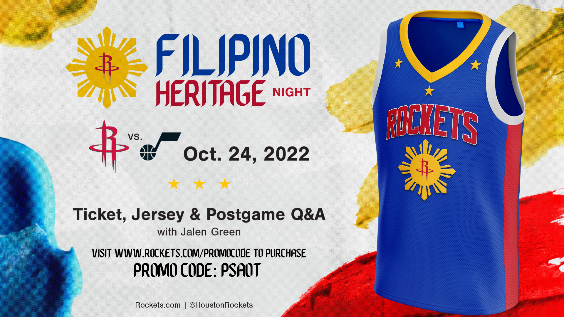 Houston Rockets Filipino Heritage Night: Jalen Green & Jordan